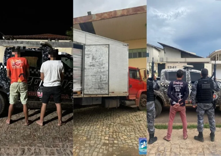 Três homens são presos suspeitos de simular roubo de carga em Jacobina do Piauí