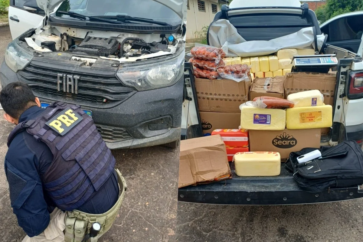PRF recupera veículo roubado e apreende carga irregular de alimentos em Picos