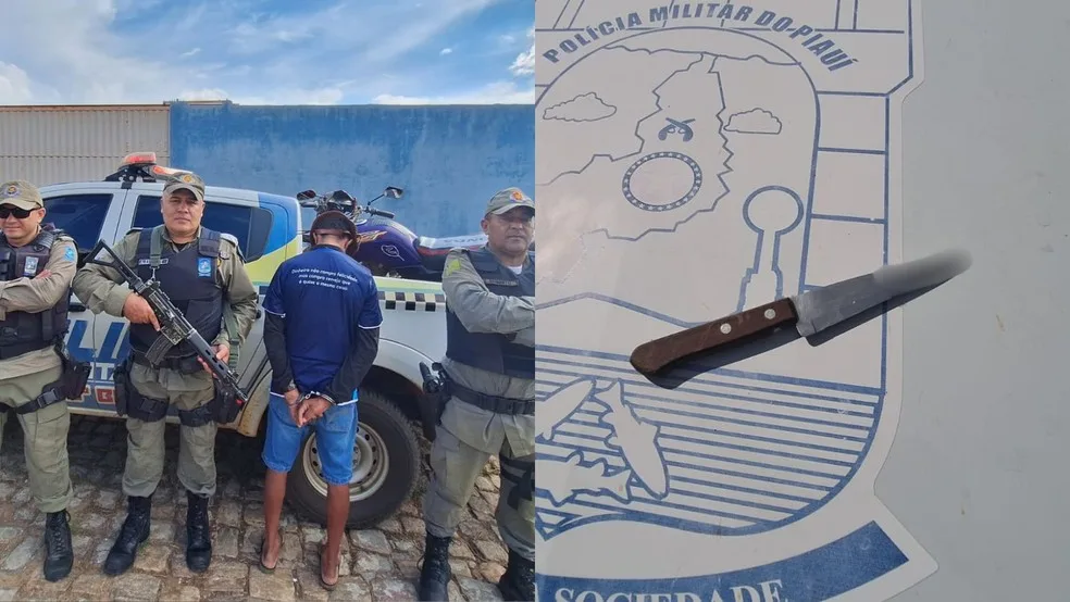 Padrasto é preso suspeito de esfaquear enteado no peito em Jacobina do PI