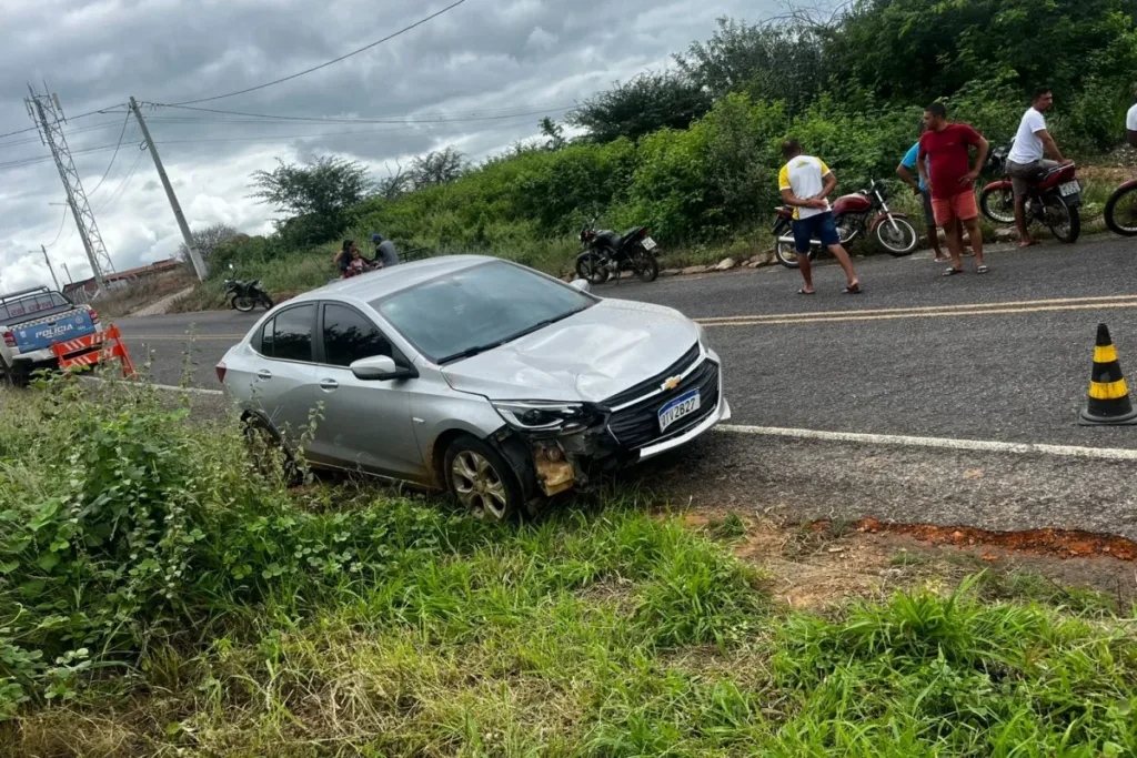 Acidente na rodovia PI-456, no município de Curral Novo do Piauí - FOto: PMPI