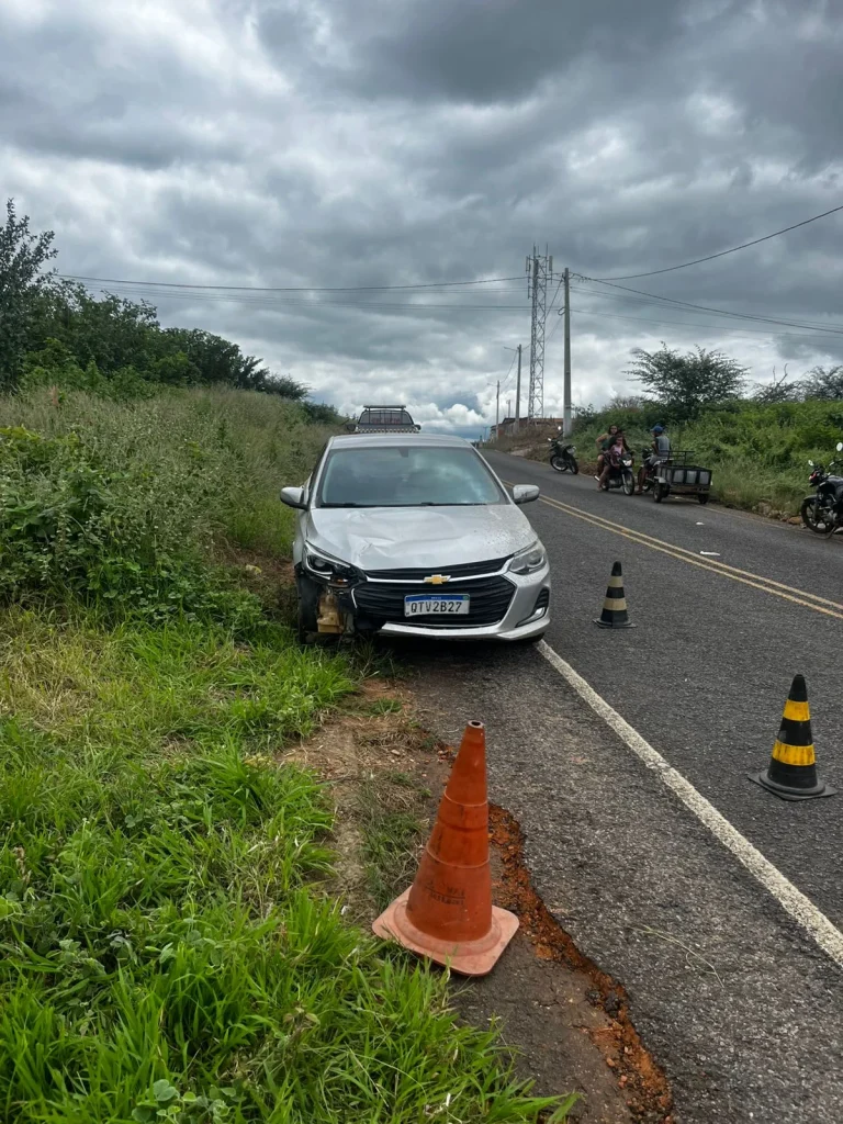 Acidente na rodovia PI-456, no município de Curral Novo do Piauí - FOto: PMPI
