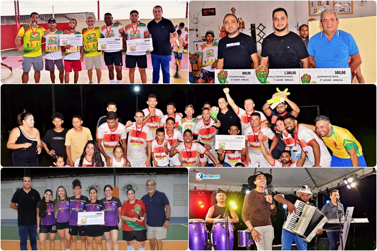 Finais dos torneios de Sinuca, Baladeira, Fut7 e Futsal e Festa dos Artistas da Terra movimentam o 3º dia de comemorações em Santo Antônio de Lisboa