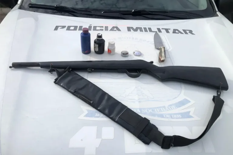 Homem é preso por posse irregular de arma de fogo na zona rural de Francisco Santos