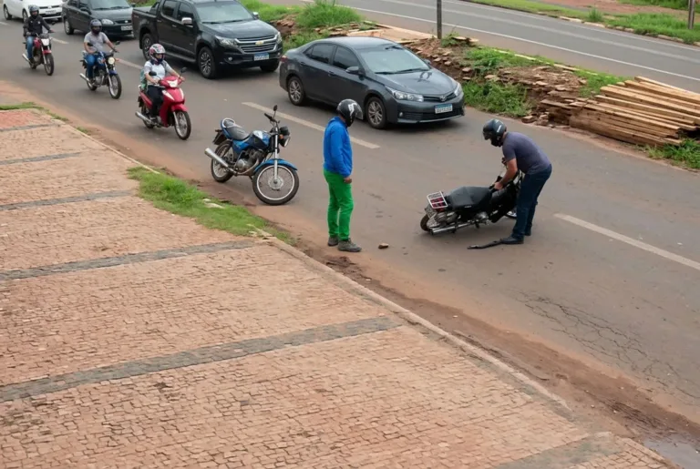 Colisão entre motocicletas deixa homem ferido no bairro Bomba, em Picos; Veja vídeo!