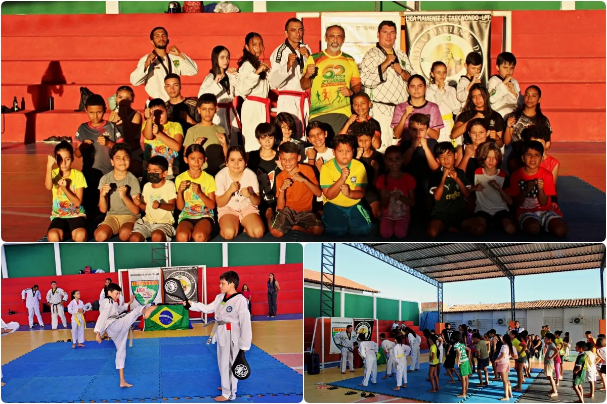Prefeitura de Santo Antônio de Lisboa realiza aula inaugural da Escolinha de Taekwondo