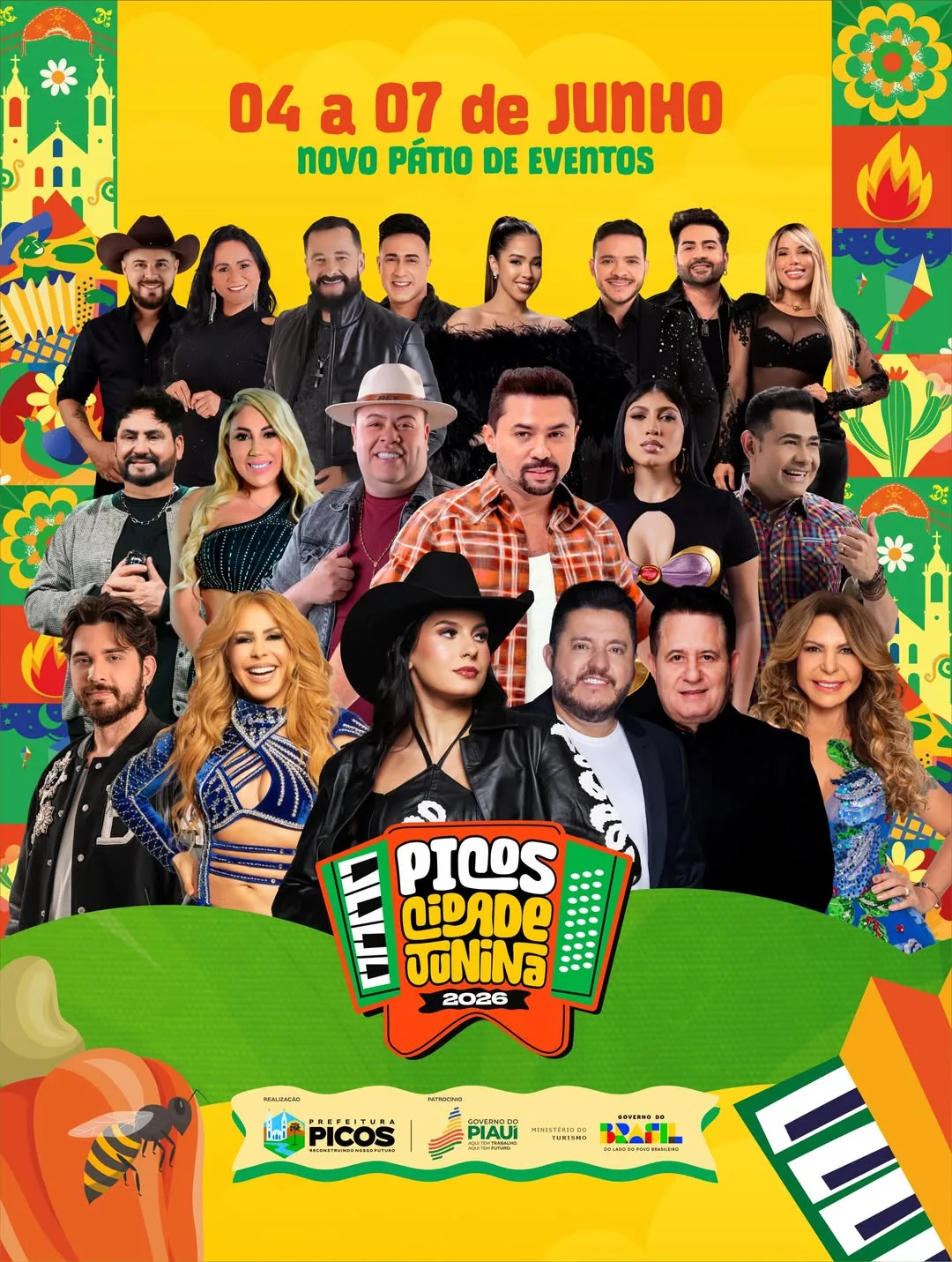 Prefeito Dr. Pablo Santos divulga programação musical do Picos Cidade Junina