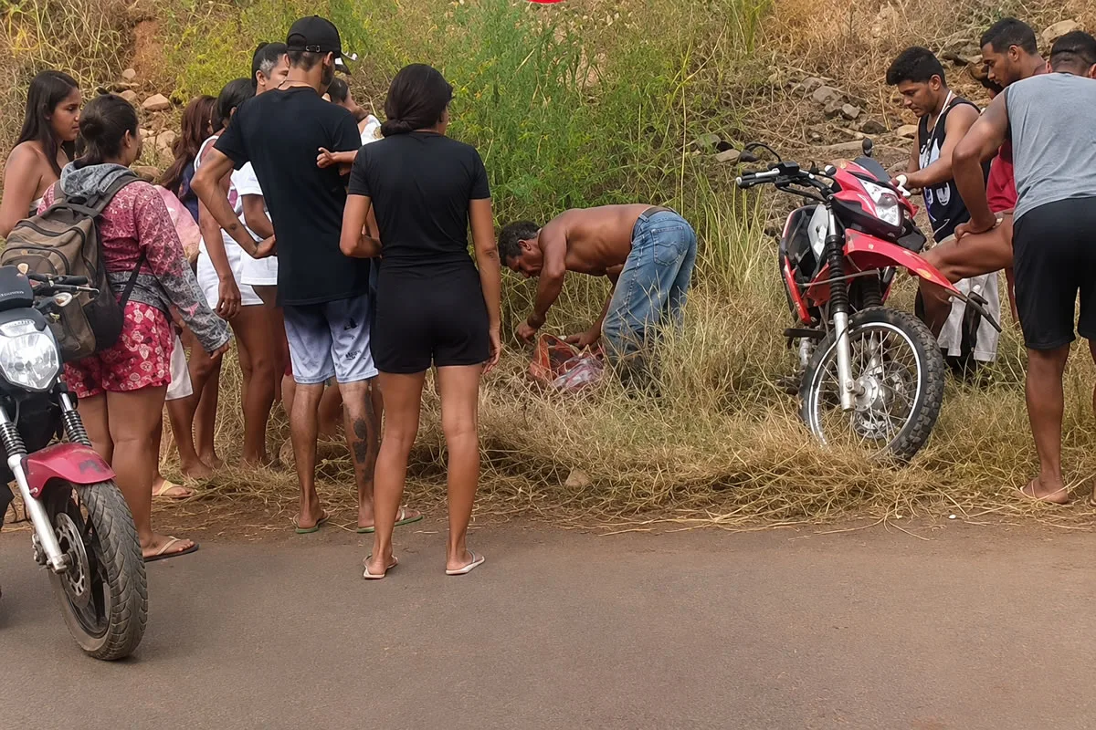 Motociclista fica em estado grave após acidente na zona rural de Picos