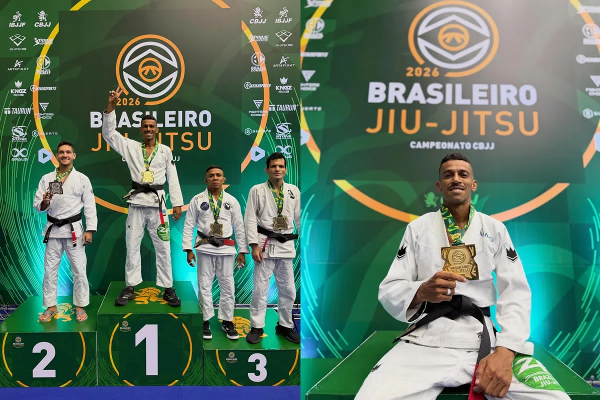 Atleta de Picos conquista bicampeonato brasileiro de Jiu-Jitsu na faixa preta