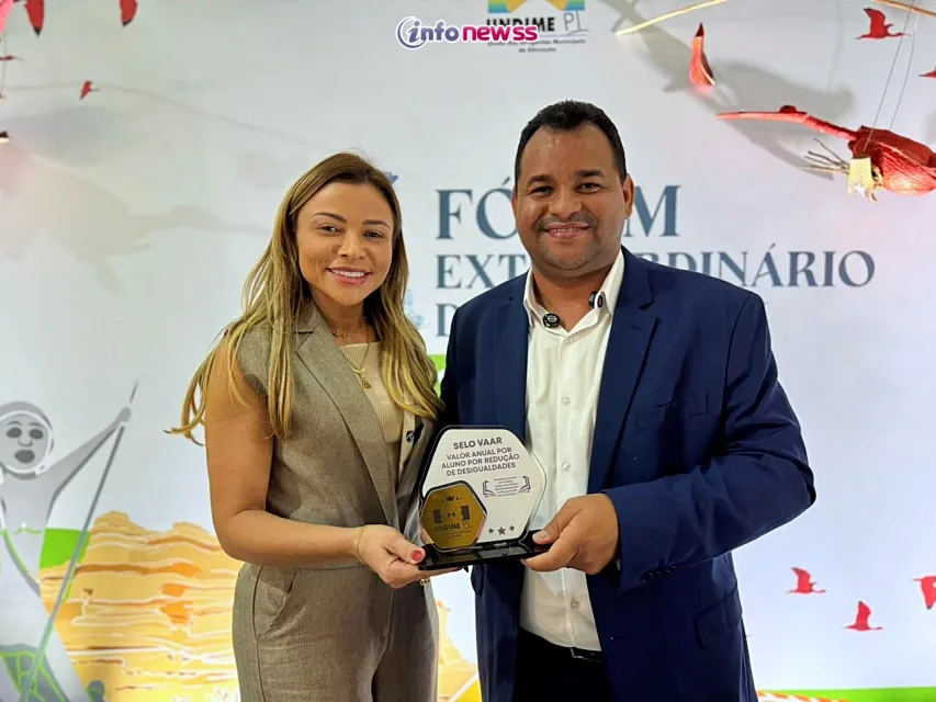 Prefeitura de Geminiano conquista Selo VAAR em reconhecimento aos avanços na Educação Municipal