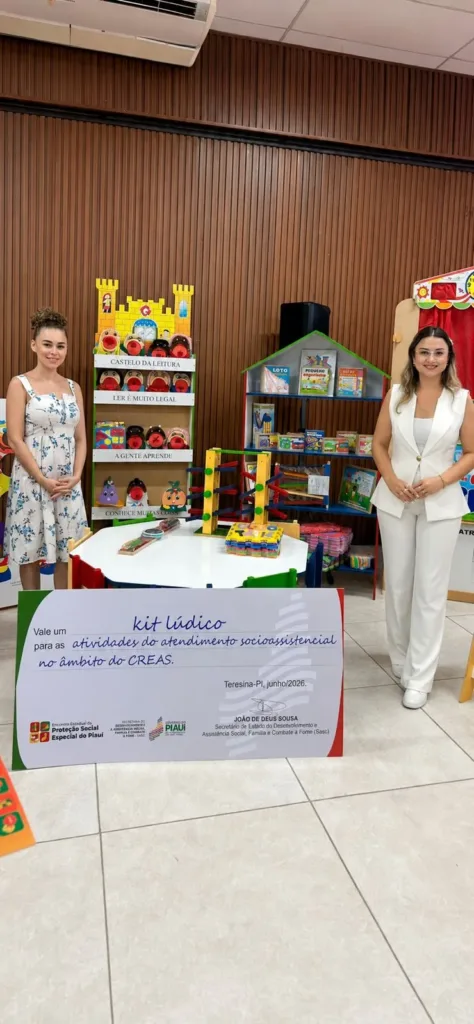 CRAS de Geminiano é contemplado com Kit Lúdico durante Encontro Estadual de Proteção Social