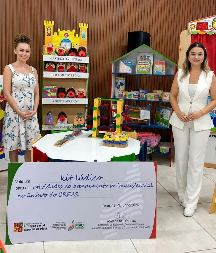 CRAS de Geminiano é contemplado com Kit Lúdico durante Encontro Estadual de Proteção Social