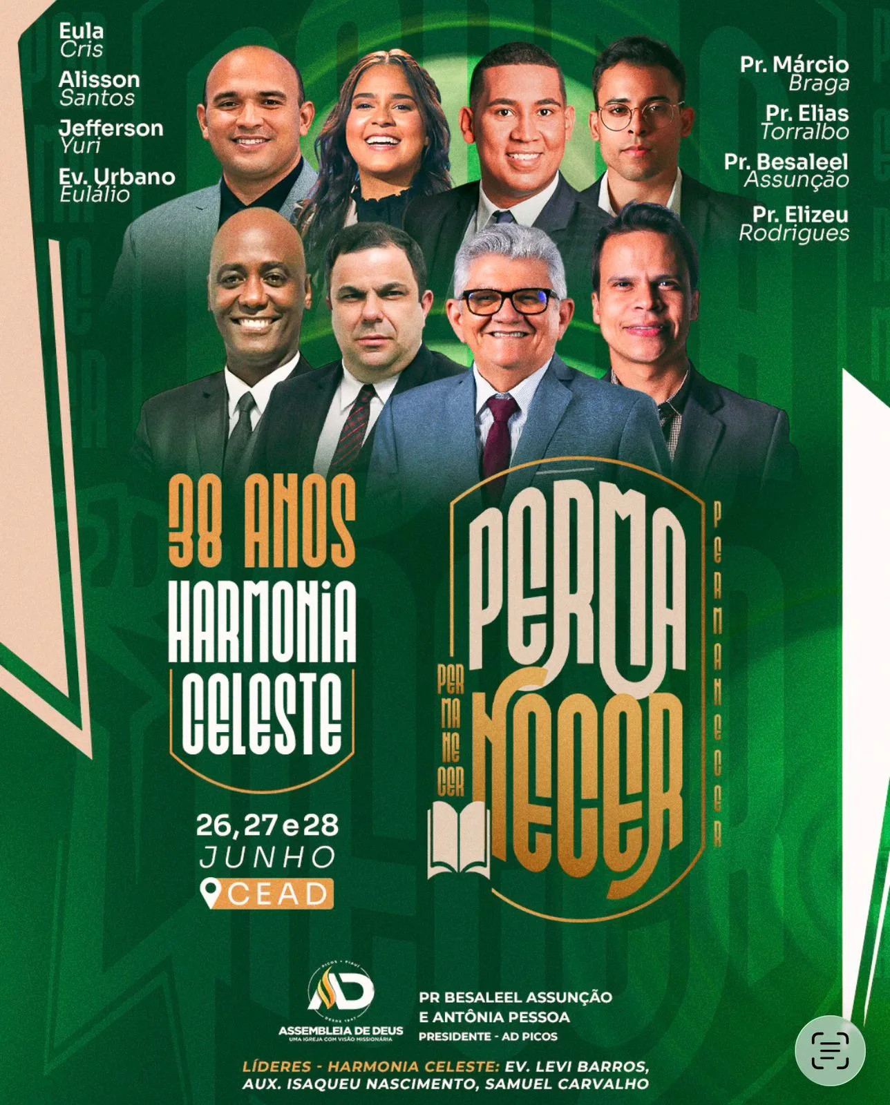 Picos receberá festividade dos 38 anos do Grupo Harmonia Celeste com grandes nomes da música e da pregação cristã