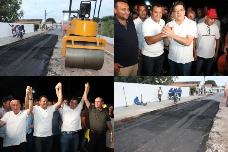 Ao lado de Jaillson Campos, Rafael Fonteles vistoria obra da estrada do Muquém e anuncia novos investimentos em Geminiano