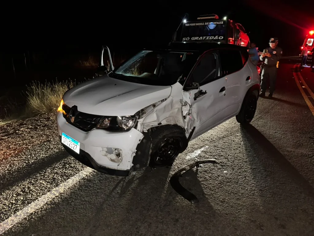 Motociclista fica gravemente ferido após colisão com carro na PI-245 entre Itainópolis e Vera Mendes
