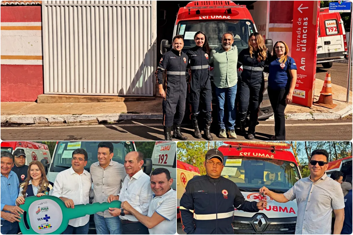 Santo Antônio de Lisboa recebe nova ambulância do SAMU e fortalece os serviços de saúde