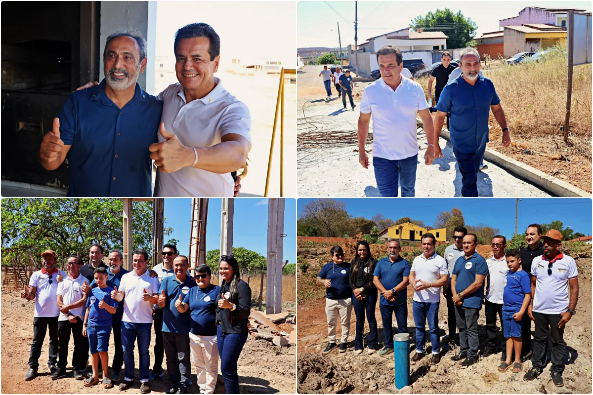 Prefeito Erivaldo Lopes e deputado Henrique Pires visitam obras que impulsionam o desenvolvimento em Santo Antônio de Lisboa