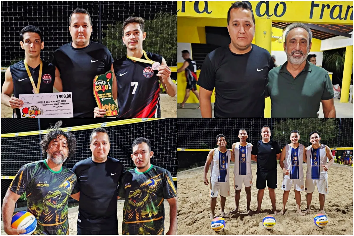 Prefeitura de Santo Antônio de Lisboa realiza Campeonato Municipal de 2×2 de Areia durante programação da XIX Festa do Caju