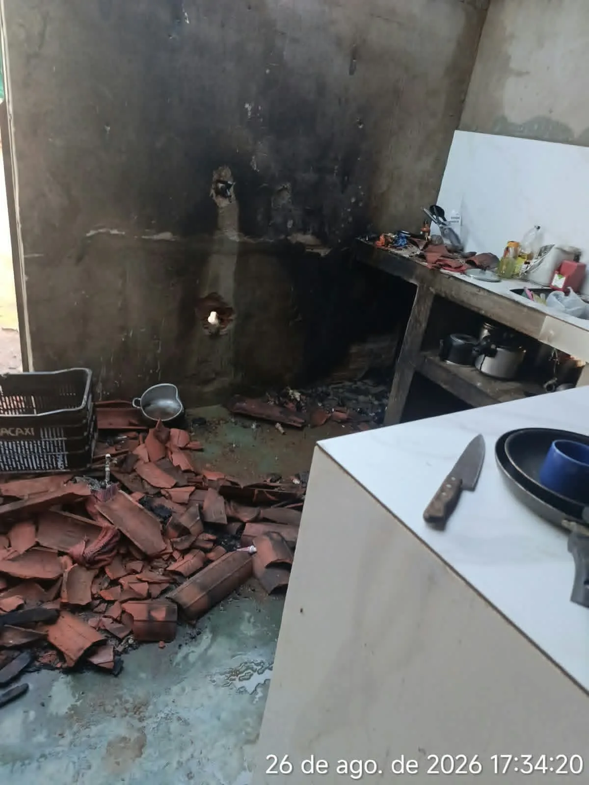 Família inicia campanha de Pix Solidário após incêndio atingir residência na zona rural de Picos