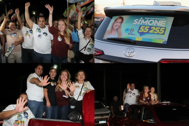 Adesivaço, carreata e caminhada reúnem multidão em Geminiano em apoio a candidatos do grupo de Jaillson Campos