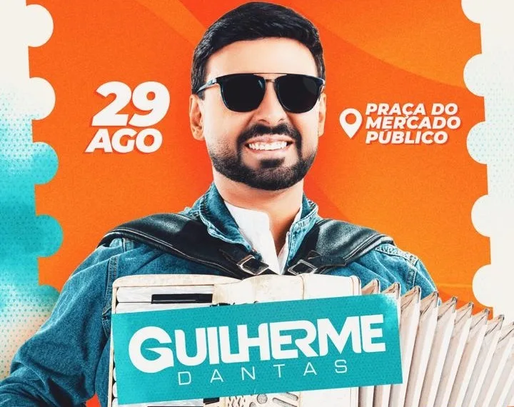 Prefeitura de Picos promoverá grande show com Guilherme Dantas em comemoração aos 36 anos do Bairro Pantanal neste sábado (29)