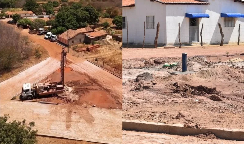 Prefeitura de Picos perfura o primeiro de três poços que serão perfurados na região da Chapada do Mocambo