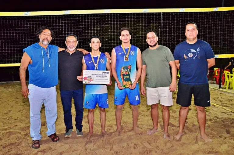 Prefeitura de Santo Antônio de Lisboa realiza Campeonato Municipal de Futevôlei durante programação esportiva da XIX Festa do Caju