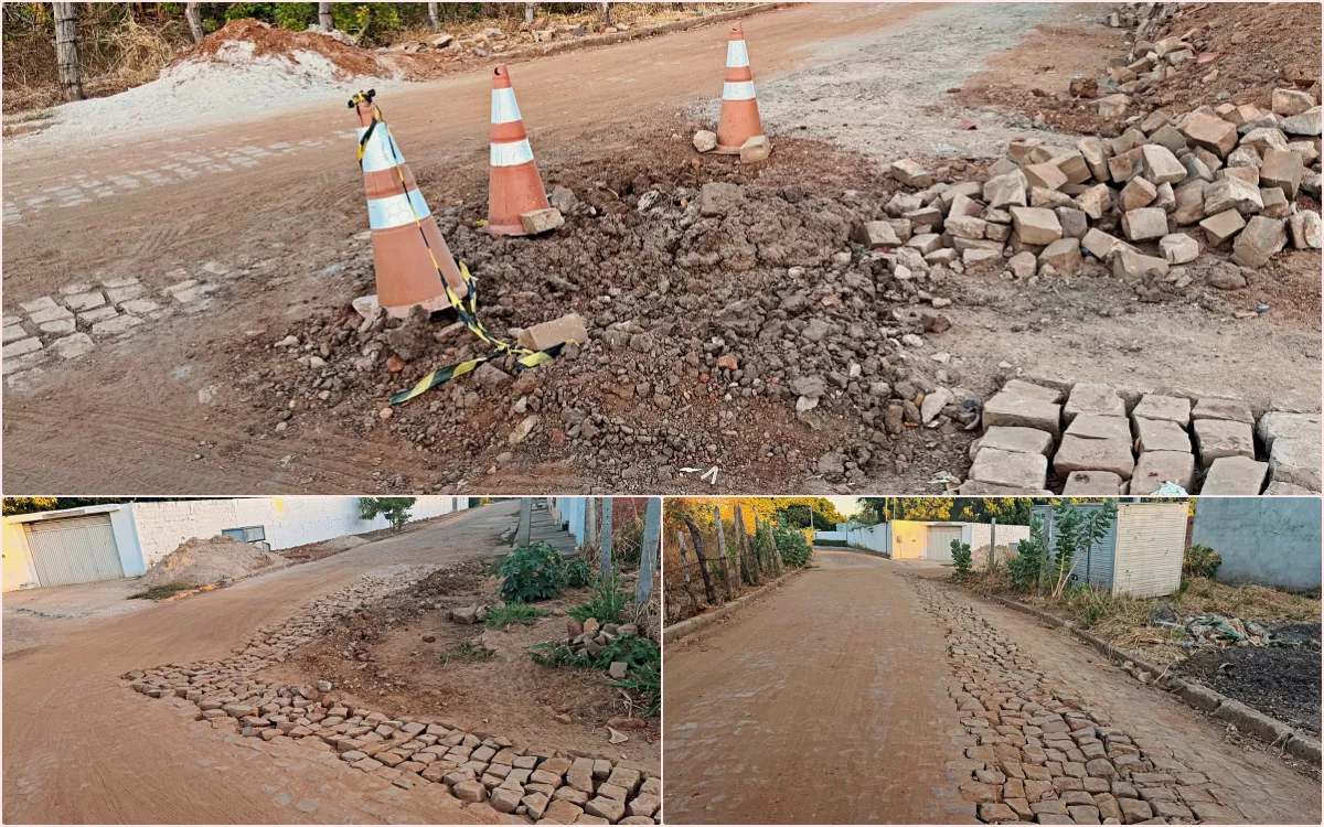 Após intervenção na rede de água, Águas do Piauí prevê concluir reparos no calçamento no loteamento Guanambi Sonial nesta quarta-feira (14)